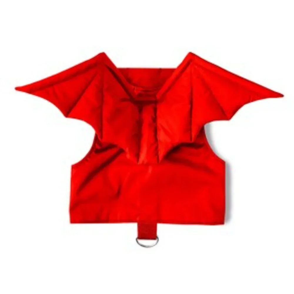Red Dragon / Dracula / Vampire Cat Walking Harness Escape-proof Removable Wings